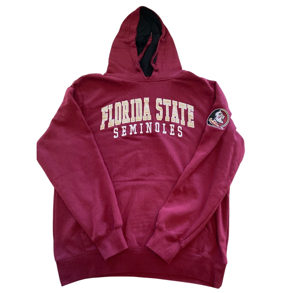 Colosseum Florida State Seminoles Hoodie Mens L Garnet Maroon FSU Sweatshirt